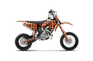 KTM SX 50 Adventure Jr / Sr Dirt Bike Graphic Kit - 2009-2015 Argyle Orange