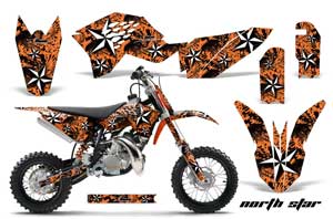 KTM SX 50 Adventure Jr / Sr Dirt Bike Graphic Kit - 2009-2015 NorthStar Orange