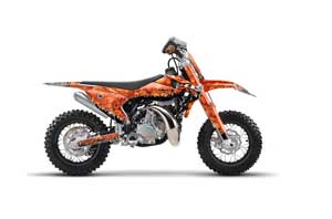 KTM SX 50 Adventure Jr / Sr Dirt Bike Graphic Kit - 2016-2018 Reaper Orange