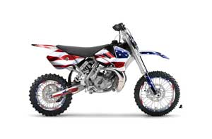 KTM SX 65 Dirt Bike Graphic Kit - 2002-2008 Star - s and Stripes