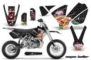 KTM SX 65 Dirt Bike Graphic Kit - 2002-2008 Vegas Baller Black