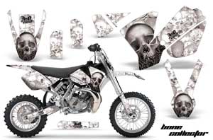KTM SX 65 Dirt Bike Graphic Kit - 2002-2008 Bone Collector White