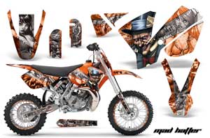 KTM SX 65 Dirt Bike Graphic Kit - 2002-2008 Mad Hatter Orange
