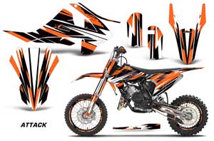 KTM SX 65 Dirt Bike Graphic Kit - 2016-2018 Attack Orange