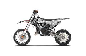 KTM SX 65 Dirt Bike Graphic Kit - 2016-2018 Reaper White