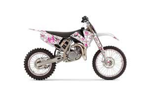 KTM SX 85 Dirt Bike Graphic Kit - 2004-2005 Butterfly White