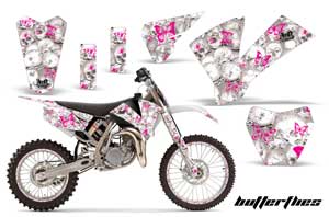 KTM SX 85 Dirt Bike Graphic Kit - 2004-2005 Butterfly White