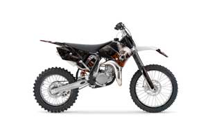 KTM SX 85 Dirt Bike Graphic Kit - 2006-2012 Bone Collector Black