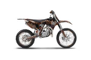 KTM SX 85 Dirt Bike Graphic Kit - 2013-2015 Widow Maker Orange