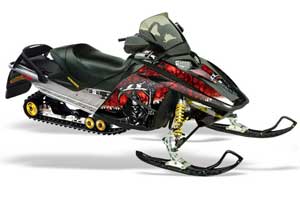 Ski Doo Rev Sled Graphic Kit - 2004-2012 Reaper Red