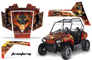 Polaris RZR 170 Graphic Kit - All Years Firestorm Red