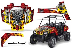 Polaris RZR 170 Graphic Kit - All Years Motorhead Red