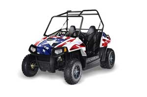 Polaris RZR 170 Graphic Kit - All Years Stars N Stripes Red White & Blue