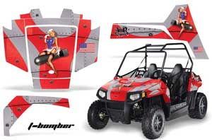 Polaris RZR 170 Graphic Kit - All Years T Bomber Red