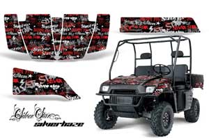 Polaris Ranger 500 / 700 XP Graphic Kit - 2005-2008 Silver Star - Silverhaze Black