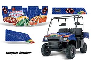 Polaris Ranger 500 / 700 XP Graphic Kit - 2005-2008 Vegas Baller Blue