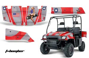 Polaris Ranger 500 / 700 XP Graphic Kit - 2005-2008 T Bomber Red