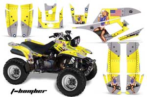 Yamaha Warrior 350 ATV Graphic Kit - All Years T Bomber Yellow