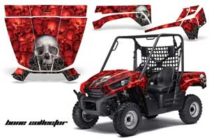 Kawasaki Teryx 750 Graphic Kit - 2007-2009 Bone Collector Red