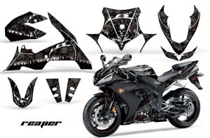 Yamaha R1 Graphic Kit - 2004-2005 Reaper Black