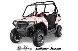 Polaris RZR 800 / 800S Graphic Kit - 2011-2014 Silver Star - Silverhaze Red
