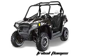 Polaris RZR 800 / 800S Graphic Kit - 2011-2014 Tribal Flames Black