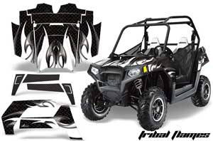Polaris RZR 800 / 800S Graphic Kit - 2011-2014 Tribal Flames Black