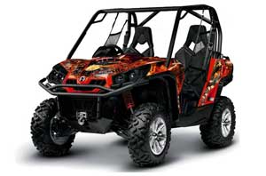 Can-Am Commander 1000 / 800 Graphic Kit - All Years Firestorm Red