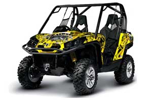 Can-Am Commander 1000 / 800 Graphic Kit - All Years Motorhead Yellow