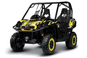 Can-Am Commander 1000 / 800 Graphic Kit - All Years Tribal Flames Yellow