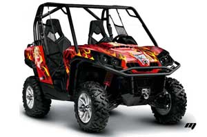 Can-Am Commander 1000 / 800 Graphic Kit - All Years Motorhead Mandy Red