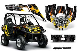 Can-Am Commander 1000 / 800 Graphic Kit - All Years Motorhead Black