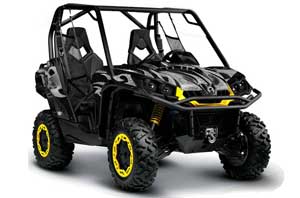 Can-Am Commander 1000 / 800 Graphic Kit - All Years Tribal Flames Black