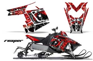 Polaris RMK / PRO-R / Rush / Assault Sled Graphic Kit - 2011-2016 Reaper Red