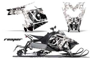 Polaris RMK / PRO-R / Rush / Assault Sled Graphic Kit - 2011-2016 Reaper White
