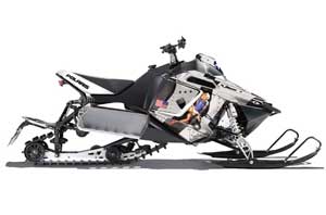Polaris RMK / PRO-R / Rush / Assault Sled Graphic Kit - 2011-2016 T Bomber Black