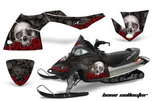 Polaris Fusion Sled Graphic Kit - 2005-2007 Bone Collector Black