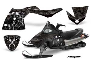 Polaris Fusion Sled Graphic Kit - 2005-2007 Reaper Black