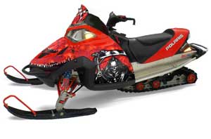 Polaris Fusion Sled Graphic Kit - 2005-2007 Reaper Red