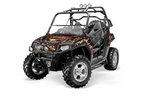 Polaris RZR 800 / 800S Graphic Kit - 2006-2010 Firestorm Black