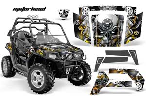 Polaris RZR 800 / 800S Graphic Kit - 2006-2010 Motorhead Black