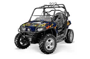 Polaris RZR 800 / 800S Graphic Kit - 2006-2010 Motorhead Blue