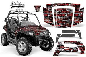 Polaris RZR 800 / 800S Graphic Kit - 2006-2010 Silverhaze Red
