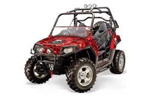 Polaris RZR 800 / 800S Graphic Kit - 2006-2010 Bone Collector Red