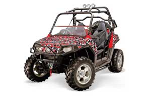 Polaris RZR 800 / 800S Graphic Kit - 2006-2010 Urban Camo Red