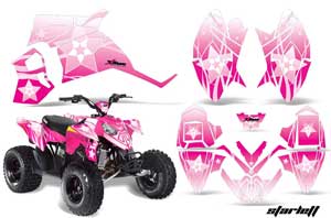 Polaris Outlaw 90 / 110 ATV Graphic Kit - 2002-2020 Starlett Pink
