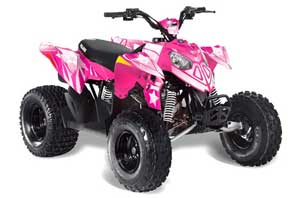 Polaris Outlaw 90 / 110 ATV Graphic Kit - 2002-2020 Starlett Pink