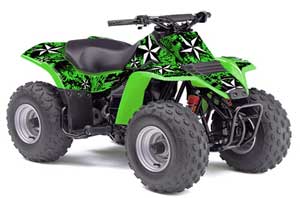 Kawasaki KFX 80 ATV Graphic Kit - 2003-2006 Northstar Black