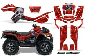 Can Am Outlander XMR 800R ATV Graphic Kit - 2006-2012 Bone Collector Red