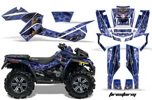 Can Am Outlander XMR 800R ATV Graphic Kit - 2006-2012 Firestorm Blue